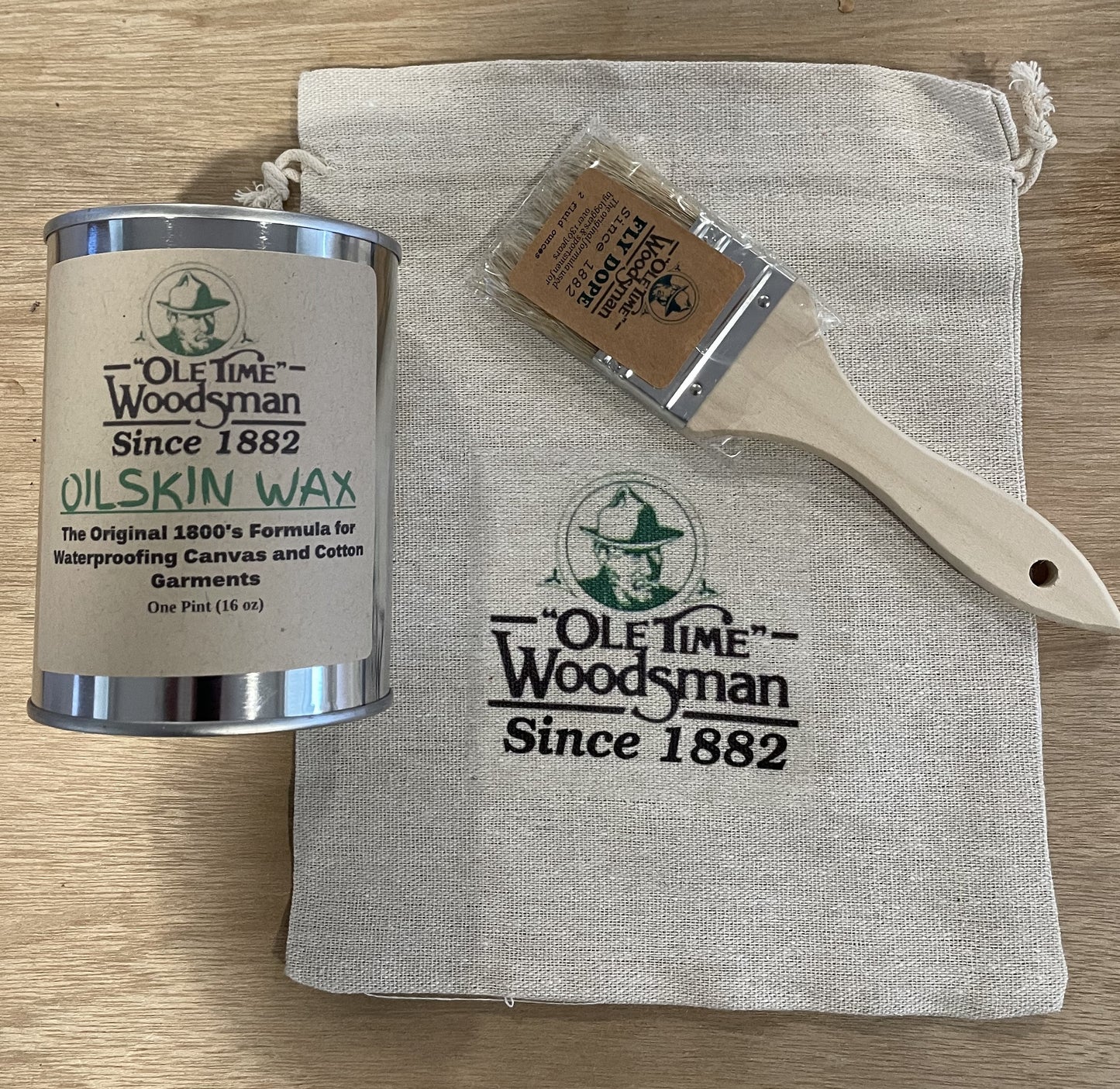 Ole Time Woodsman Oilskin Wax Gift pack