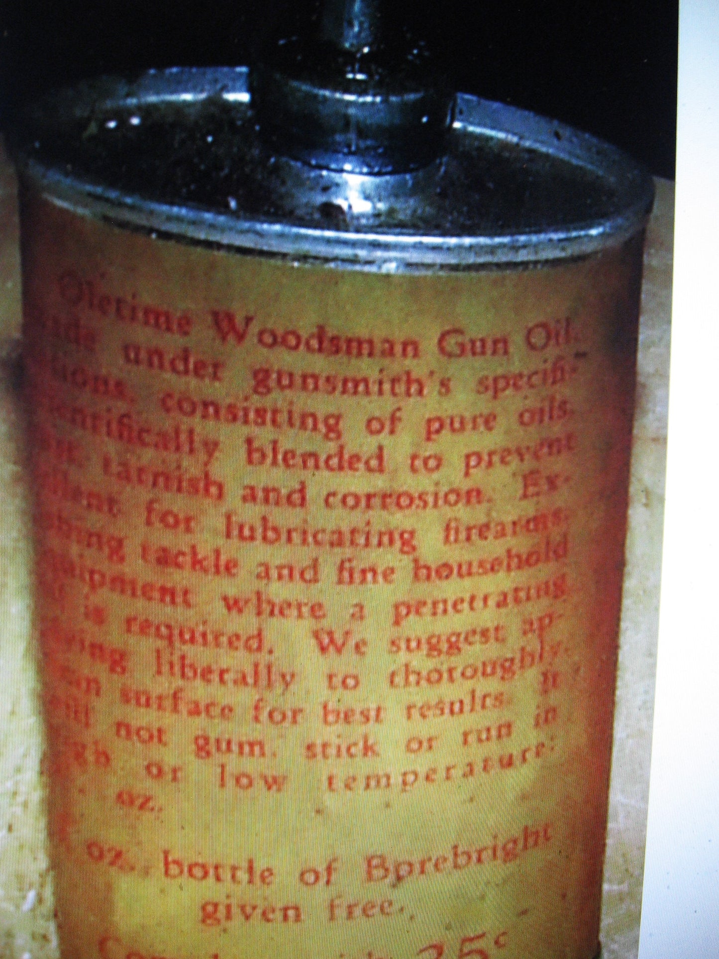 Ole Time Woodsman Original Formula Gun Oil - Ole Time Woodsman