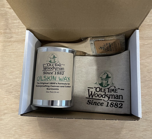 Ole Time Woodsman Oilskin Wax Gift pack
