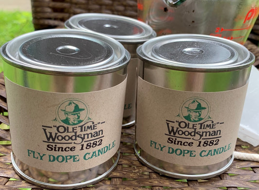 THREE FLY DOPE CANDLE VALUE PACK WITH FREE SHIPPING IN THE USA - Ole Time Woodsman