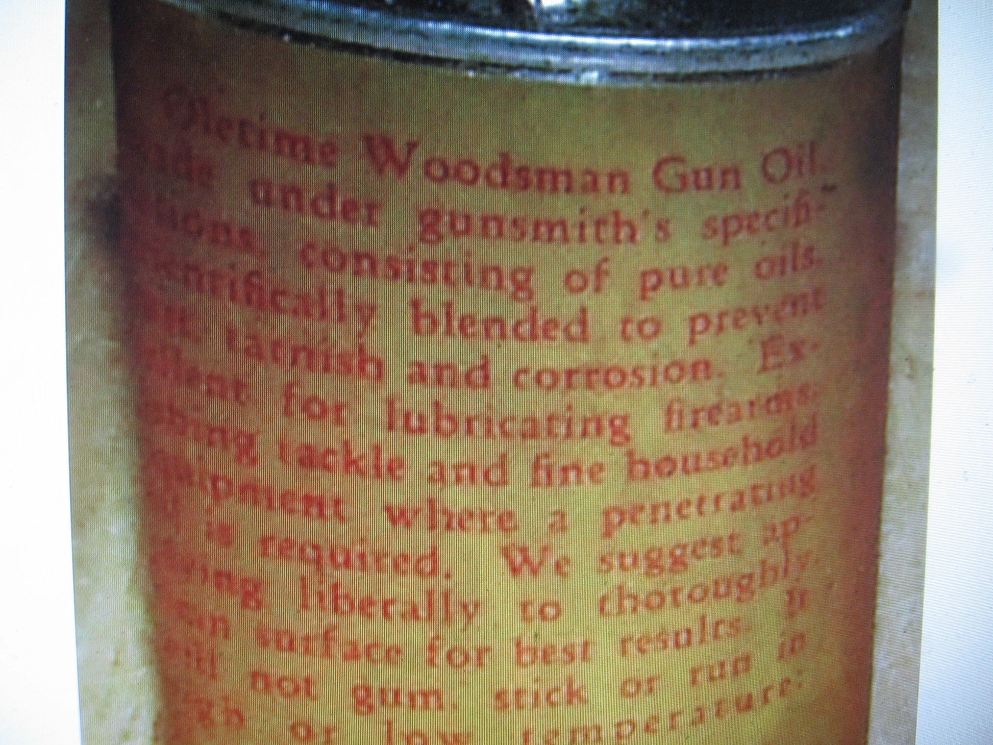 Ole Time Woodsman Original Formula Gun Oil