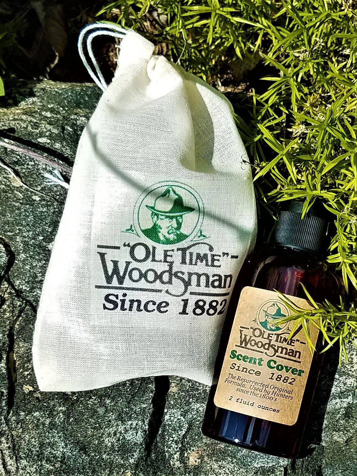 Ole Time Woodsman HUNTER'S 1800's Scent Cover (Free Shipping in USA) - Ole Time Woodsman Fly Dope "Since 1882, The World's First and Best Protection Against All Biting Insects!"
