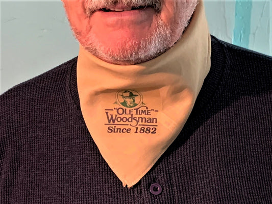 Large Ole Time Woodsman Cotton Bandana (Free Shipping in USA) - Ole Time Woodsman Fly Dope "Since 1882, The World's First and Best Protection Against All Biting Insects!"